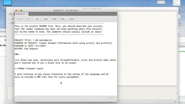 1 05 Submitting Student Info Card Java File and PMR смотреть онлайн