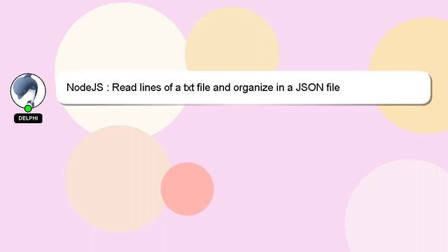 NodeJS : Read lines of a txt file and organize in a JSON file смотреть онлайн