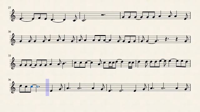 Hallelujah, Rufus Wainwright (Easy key of C) Tenor Sax смотреть онлайн