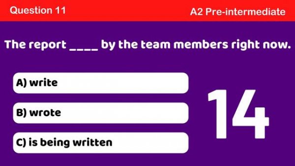 Present and past simple passive be + past participle # Lesson N°19 Quiz N°1