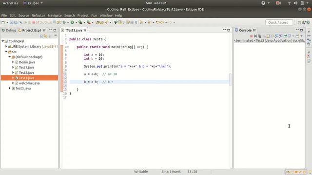 #8- Swapping Two Integer Without 3rd Variable | Java Programming | Coding Rail | Swap | Integer смотреть онлайн