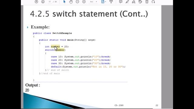 java 1 chapter 3 Selection Statement switch смотреть онлайн