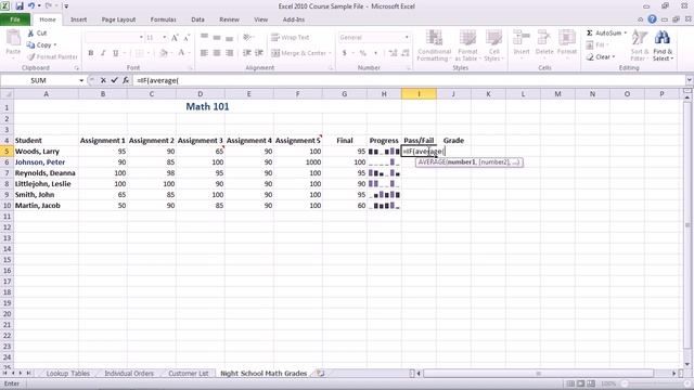 Excel 2010 - Create Basic IF Functions смотреть онлайн