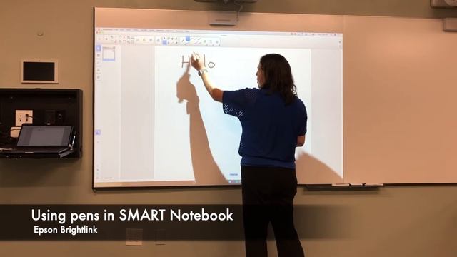 Epson Brightlink Using Pens In Smart Notebook смотреть онлайн