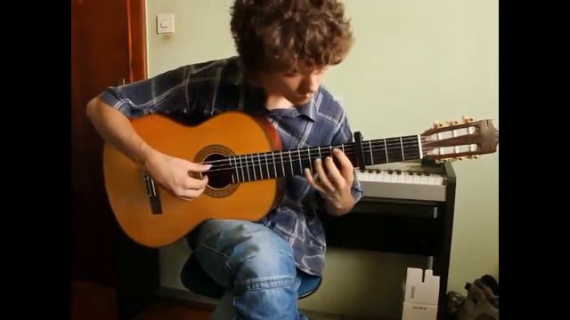 Skyrim music - Ancient Stones (guitar cover) + tab смотреть онлайн