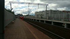 ПОЕЗДКА НА ЭЛЕКТРОПОЕЗДЕ ЭД4М ЭКСПРЕСС-РЭКС ОТ СТ. ОТДЫХ ДО СТ. КОЛОМНА, ГРУЗОВЫЕ ПОЕЗДА В КОЛОМНЕ.