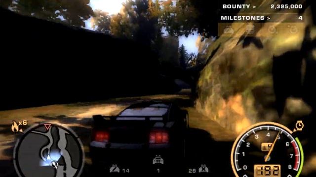 Razor's return!!! NFS MW - Epic chase! Ford Mustang GT смотреть онлайн