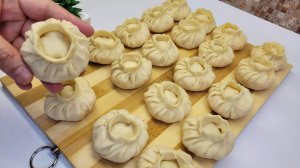 Изумительно вкусные манты с тыквой!