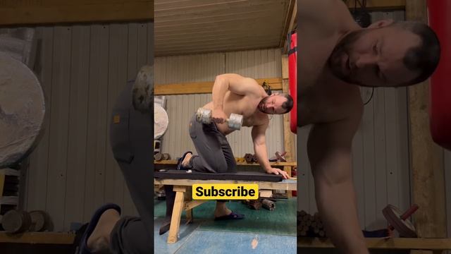 Разгибание руки в наклоне #olegsharovfitness