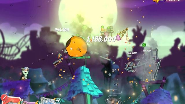 Angry Birds 2: hard level 1296 (Pig City/ Porkyo) смотреть онлайн