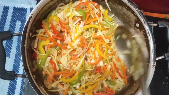 Veg noodles/simple tasty recipe/cook with ramya смотреть онлайн