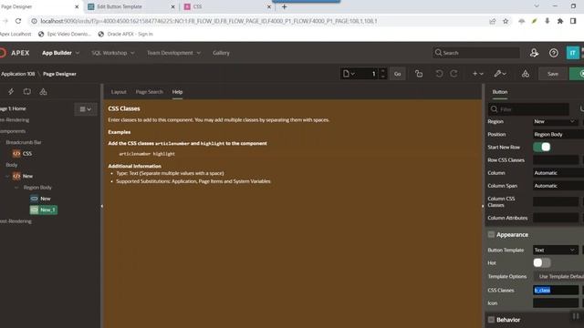 CSS in Oracle APEX : How to use Class ( With English Subtitles ) смотреть онлайн