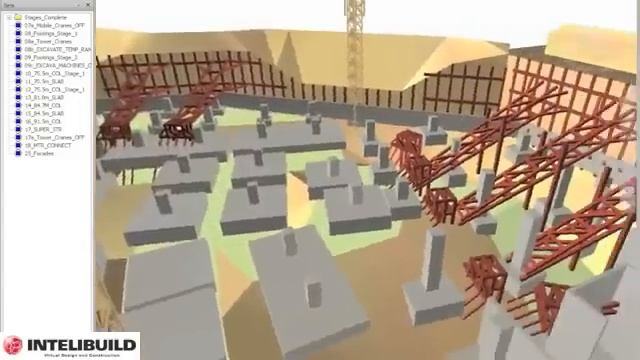 INTELIBUILD 4D Simulations - Civil Engineering Projects смотреть онлайн