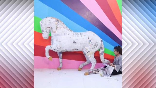 Мастер-класс как сделать коня из картона. смотреть онлайн