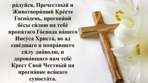 ☦Молитва Животворящему Кресту Господню.☦ Удели время, помолись! Читает священник