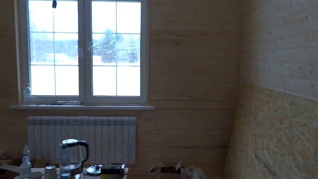 Каркасный дом в ДНП Крутой ручей. Кировский район ЛО. Видеообзор построенного дома. смотреть онлайн