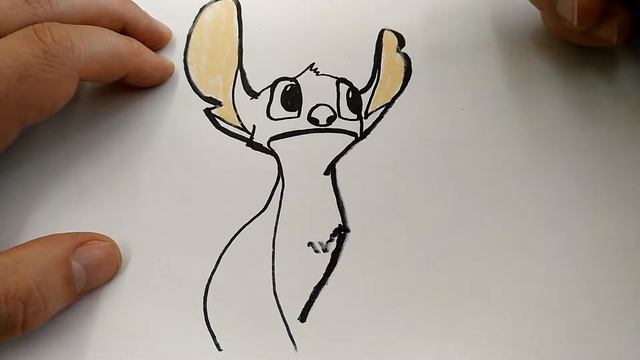 Нарисовать Лило и Стич - Фиббер / Watch Me Paint: Stitch Monster Skillet