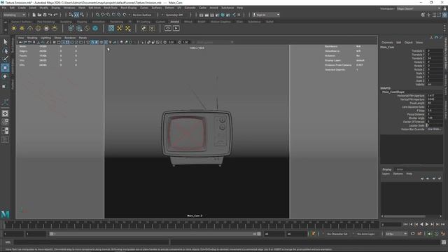 How To Create Texture Emission In Maya & Arnold Renderer - Tutorial смотреть онлайн