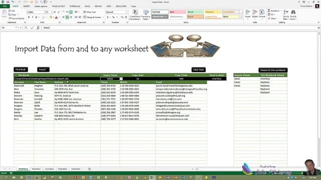 Excel VBA - Import Data Into Excel