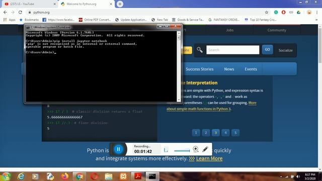 jupyter notebook using pip method|Hindi смотреть онлайн