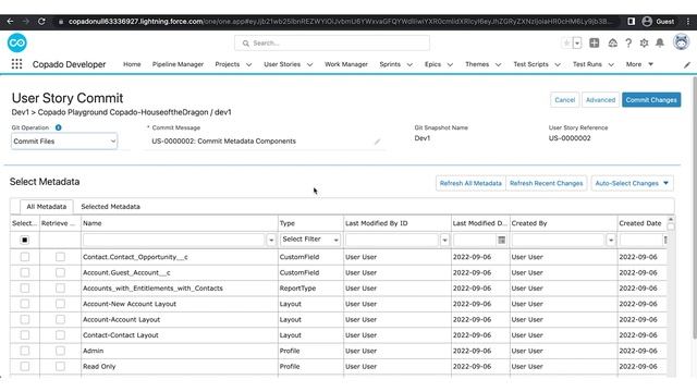 Commit Metadata Components to a User Story смотреть онлайн