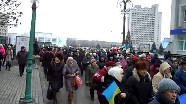 В Сумах прошел марш Мира 18.01.2015 - Часть 2 смотреть онлайн
