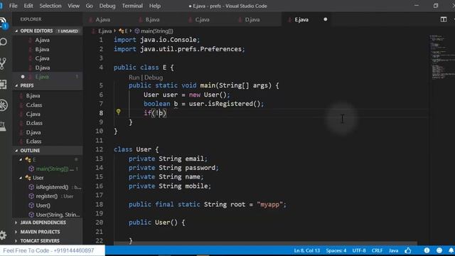 Preferences in java | login - Register Application смотреть онлайн