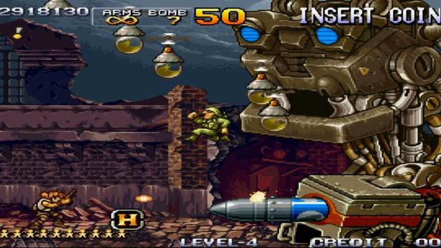 Metal Slug 4 All secrets [Level 4] No death смотреть онлайн