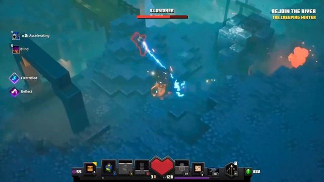 MC Dungeons DLC The creeping winter 9Min Gameplay 1/3 смотреть онлайн