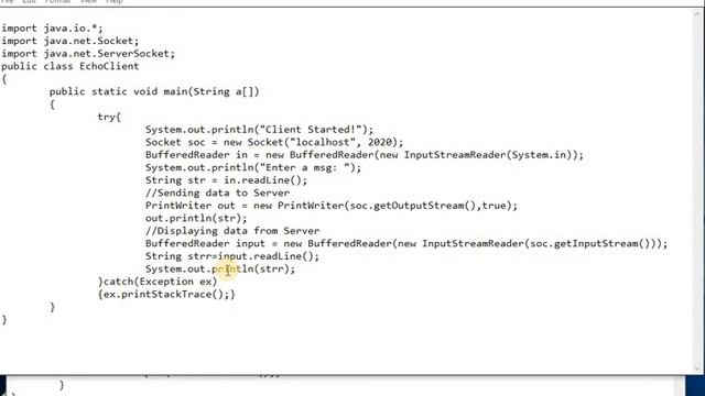 Java Socket Program - Client Server Communication смотреть онлайн