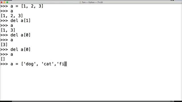 How To Delete List Objects in Python 3 смотреть онлайн