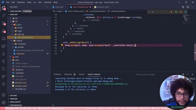 Como usar HTTP e conectar o Flutter com backend do Firebase? смотреть онлайн