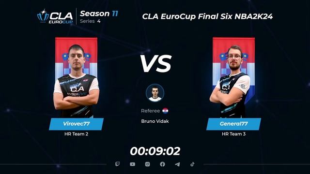 2023.11.04 ► CLA EuroCup Final Six NBA2K24 ► Season 11 ► Series 1,4 смотреть онлайн