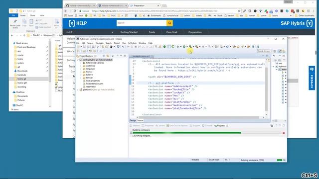hybris and GIT integration part 9 - configure extensions смотреть онлайн
