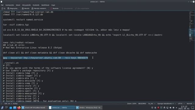 Zimbra szerver telepítése AlmaLinuxra смотреть онлайн