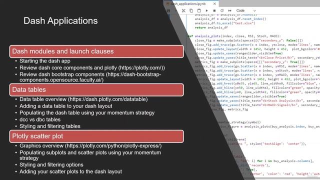 Dash Application Basics [Python Interactive Algorithmic Trading Assistant with APIs] смотреть онлайн