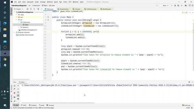 Java урок - 18.2.4 Коллекции. Отличия ArrayList от LinkedList. Продолжение смотреть онлайн