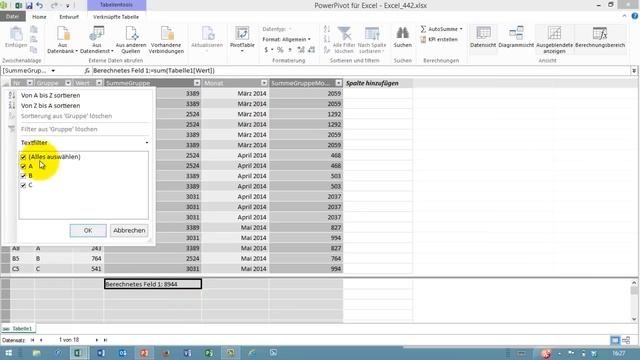 Excel - PowerPivot # 6 - SUMMEWENN in Tabelle mit CALCULATE(SUM();ALLEXCEPT()) смотреть онлайн