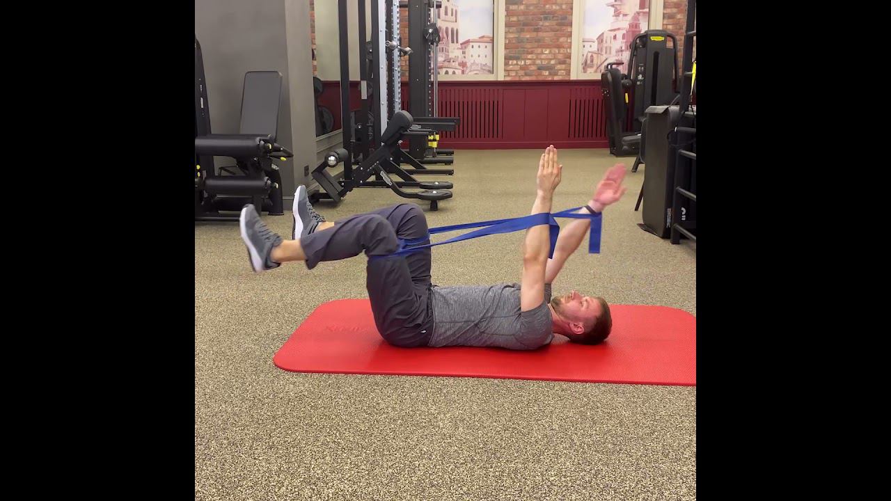 Усложнённый вариант упражнения «мёртвый жук» с лентой-эспандером clx смотреть онлайн