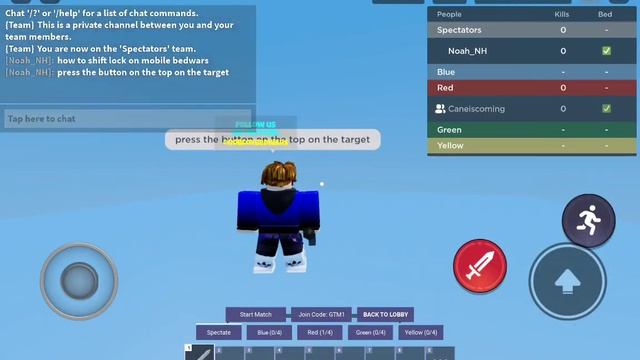 how to shift lock in mobile roblox bedwars смотреть онлайн