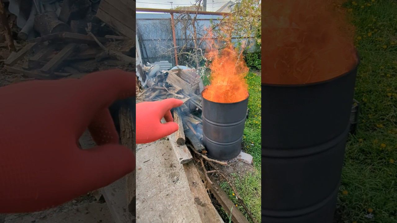 сжигаю мусор в огороде #shorts #сад #огород смотреть онлайн