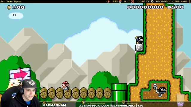 Chain Chomps Pursue Plumber: 0.101% Clear Rate Mario Maker смотреть онлайн