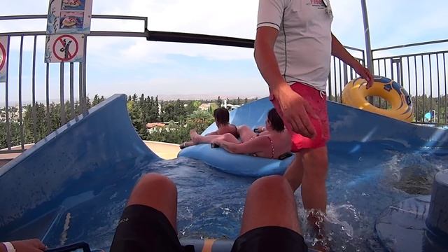 Scary Tube Water Slide at Fasouri Watermania смотреть онлайн