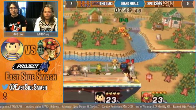 ESS Monthly #16: GHQ | Aki (Ness) vs [ePG] Chevy (Samus) - Grand Finals - Project M смотреть онлайн