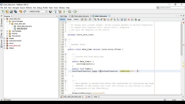 How to set Date & Time in Java Jframe Using Netbeans with Source Code смотреть онлайн