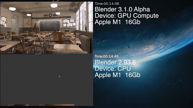 Blender Metal GPU rendering test on Apple M1 смотреть онлайн