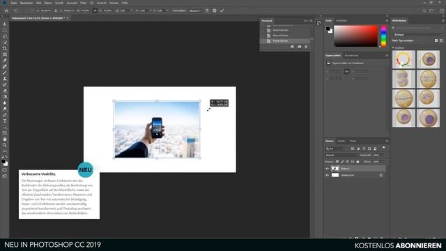 Was ist Neu in Photoshop CC 2019? | Alle neuen Funktionen (Überblick) смотреть онлайн