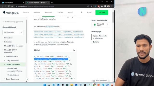 MongoDB CRUD Operations in the Shell: Update | Newton School смотреть онлайн