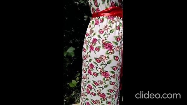 Сарафан без бретелей Розы атласный пояс смотреть онлайн