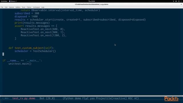 Reactive Programming in Python: Unit Testing a Basic Reactive Data Flow | packtpub.com смотреть онлайн